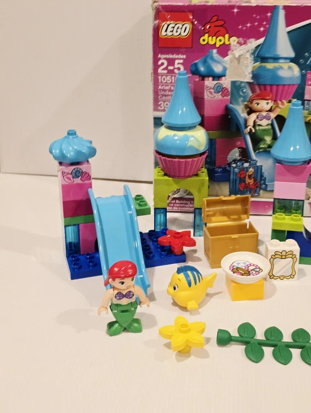 Lego Duplo 10515 Ariel Undersea Castle Little Mermaid Flounder Sebastian